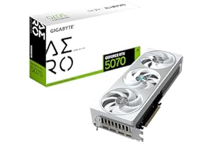GIGABYTE GeForce RTX 5070 AERO OC 12G Graphics Card, 12GB 192-bit GDDR7, PCIe 5.0, WINDFORCE Cooling...