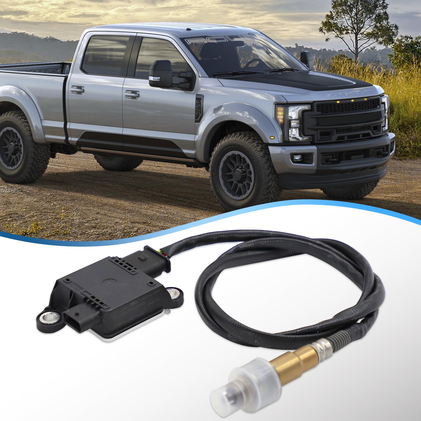 Photo 1 of WJIECO HC3Z-5L239-D Diesel Exhaust Particulate Sensor Matter PM Sensor for 2016-2019 Ford Super Duty F250 F350 F450 F550 6.7L V8 Diesel OHV Turbocharged 0281006766 0281006767