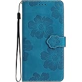 Flip Case for Moto G Play 6.5 inch 2024, PU Leather Wallet Case with Card Slots Kickstand Magnetic Closure Folio Phone Cover