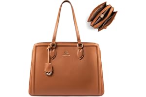 LOVEVOOK Laptop Bag for Women, Large Capacity Leather Computer Tote Bag, Waterproof Work Bags, Great Office Gifts for Women