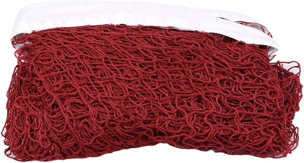 Rurah Replacement Badminton Net Outdoor Badminton Tournament Net for Garden Schoolyard Backyard,Wine red