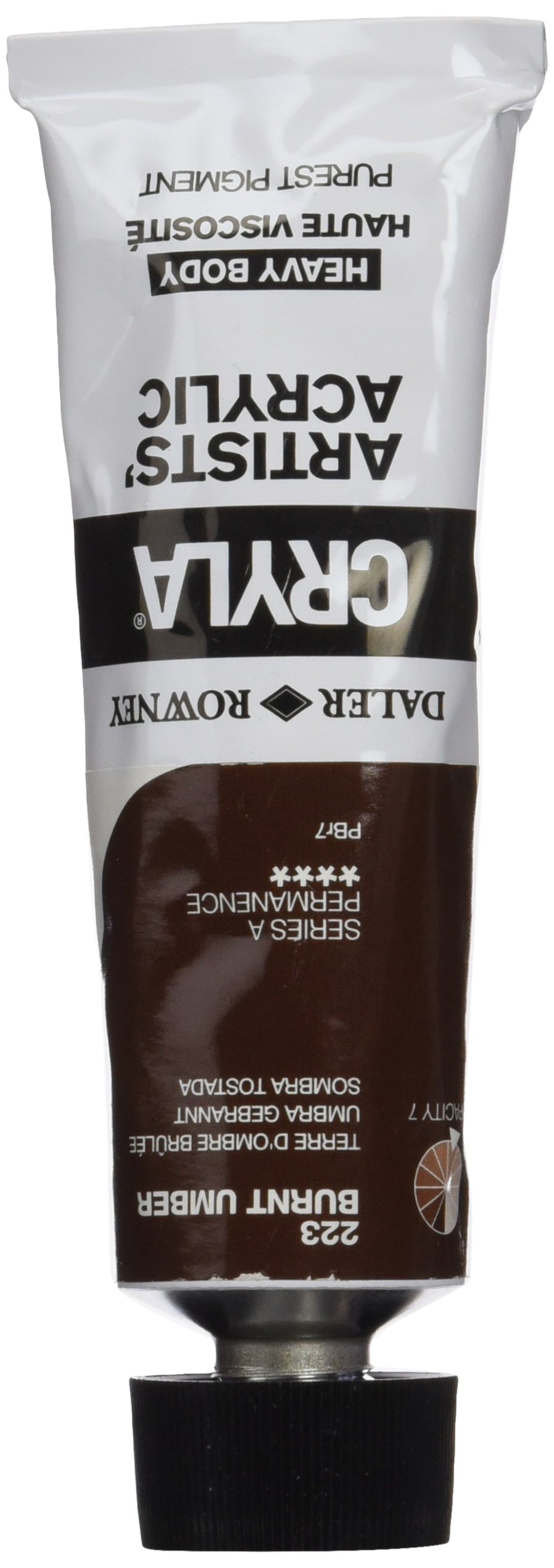 Daler-Rowney Cryla Acrylic 75 ml Burnt Umber, Professional Artists