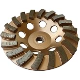5" Diamond Grinding Wheel for Concrete Masonry 18 Segments 5/8"-11 | 18 turbo segments, cup wheel for concrete and masonry grinding. #30/40 grit, medium bond, 5/8"-11 threaded arbor