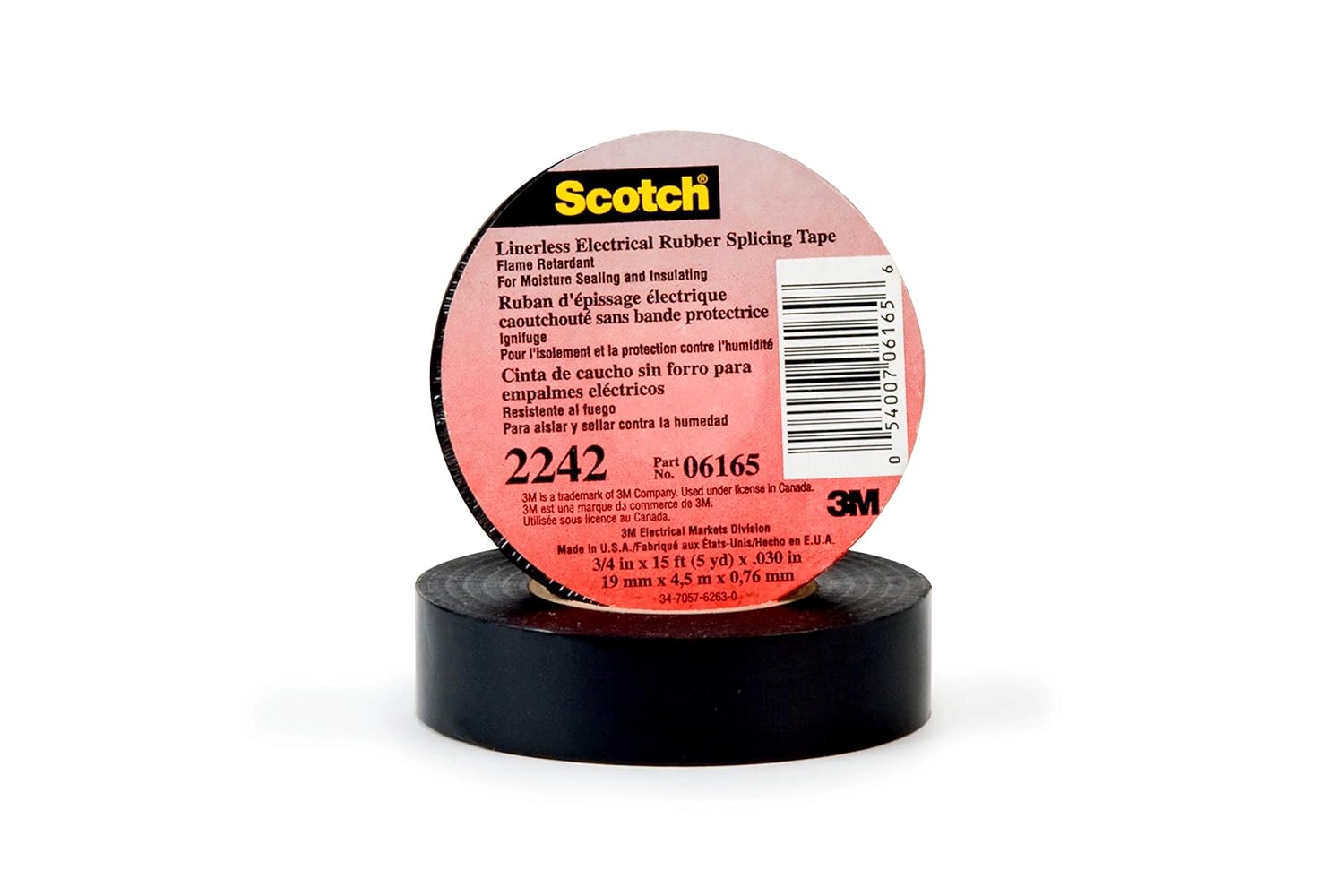 3M(TM) Linerless Electrical Rubber Tape 2242, 2 in x 15 ft (51 mm x 4,6 m)