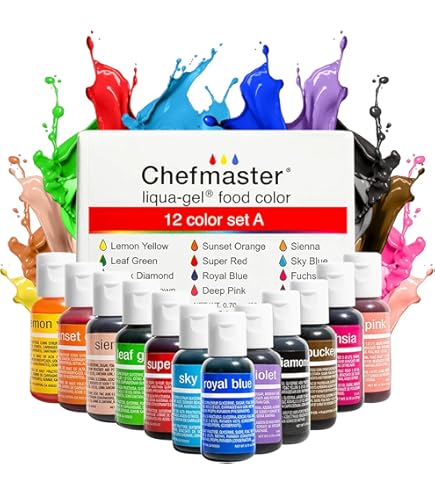 Amazon.com : Sugarflair Rainbow Set of Food Coloring Concentrate