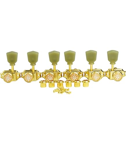 Amazon.com: Kaynes 3x3 Guitar Lock String Tuning Pegs – Gold