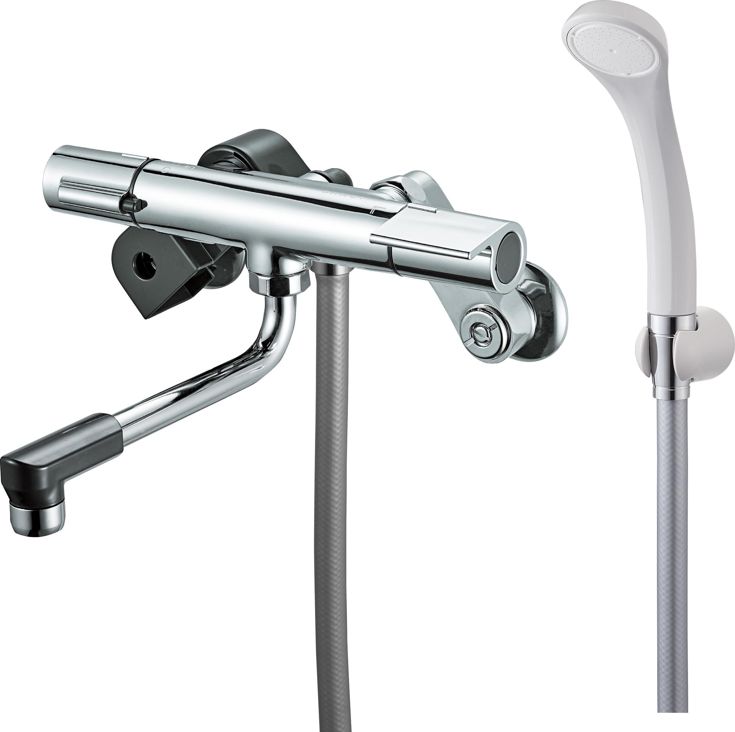 SANEI(サンエイ) サーモシャワー混合栓 メッキ 節水シャワー 断熱ボディ 一般地用 SK1811DC