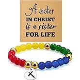 Christian Bracelet for Women Religious Bracelet Jewelry for Best Friend Soul Sister Christian Gifts for Women Bestie Friendship Beaded Bracelets Faith Jewelry Inspiration Religious Gift Spiritual Gift