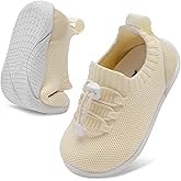 FEETCITY Baby Shoes Boys Girls First Walking Shoes Infant Sneakers Crib Shoes Breathable Lightweight Slip On Shoes