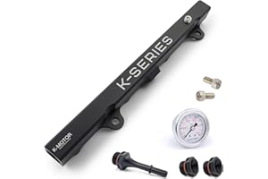 K-MOTOR PERFORMANCE Fuel Rail Kit for the Factory Quick Connect Line - Compatible with Honda - Compatible with Acura - K20 K24 K Series (K-MOTOR)