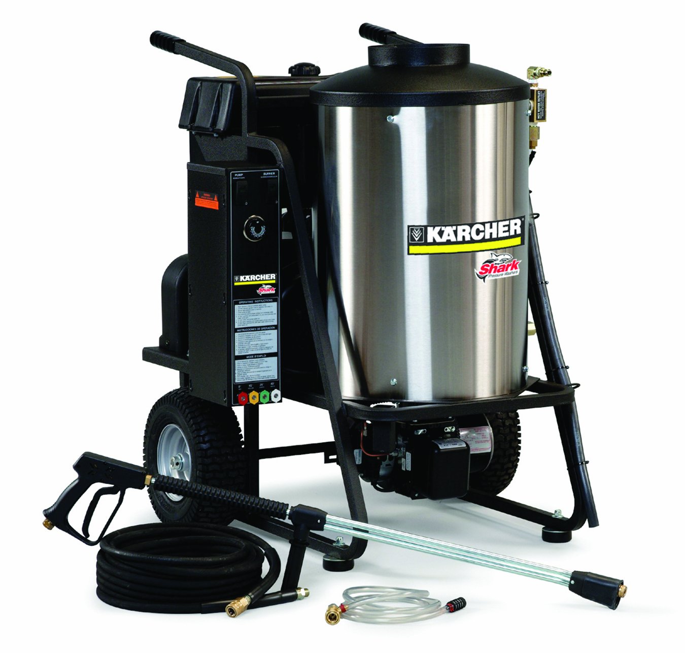 Amazon.com : Shark HPB-353007C 3, 000 PSI 3.5 GPM 460 Volt Electric Hot  Water Industrial Series Pressure Washer : Garden & Outdoor