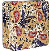 Fauevav Metal Rustic Cookie Tin with Lid Square Multipurpose Farmhouse Storage Container VintageTin Containers for Cookies Candy Brownies Snacks Chocolate Cake Craft Holiday Party Gift Box