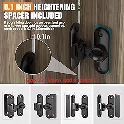 Barn Door Lock – Small 90/180 Degree Flip Sliding