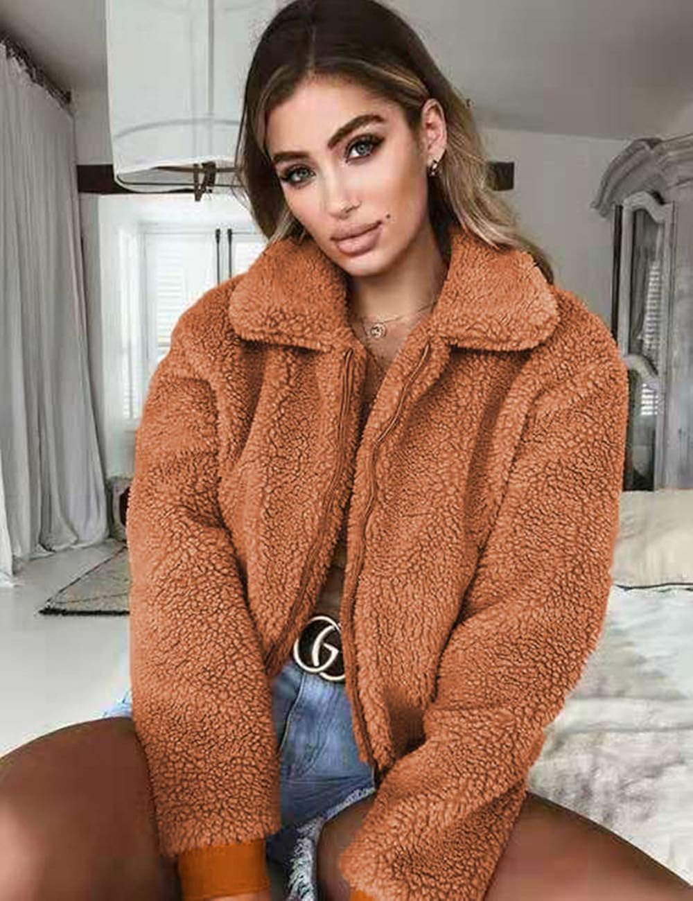 bomber teddy bear jacket