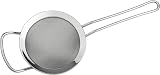 Grunwerg Fine Mesh Strainer 5 Inch Stainless Steel with Polished Rim and Handle view 2