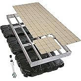 PlayStar Aluminum Floating Dock Kit W/Resin Top - 4'X10' Strong, Lightweight Aluminum Floating Dock 4'X10' with Resin Top