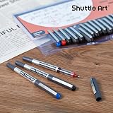 Shuttle Art Rollerball Pens 25 Pack 0.5mm Black Blue Red Quick Drying Writing view 7