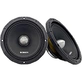 ORION XTR Series XTR804NEO Slim Neodymium High Efficiency 8&rdquo; Mid-Range Bullet Loudspeakers, 1400W Max Power, 350W RMS, 4 Ohm, 1.5&rdquo; Voice Coil - Pro Car Audio Stereo, Premium Midrange Speakers (Pair)