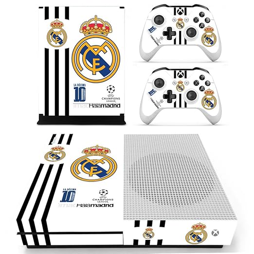 Hytech Plus Real Madrid Uefa Champions League Edition Theme Sticker For Xbox One S Console 2 Controllers Amazon In Video Games