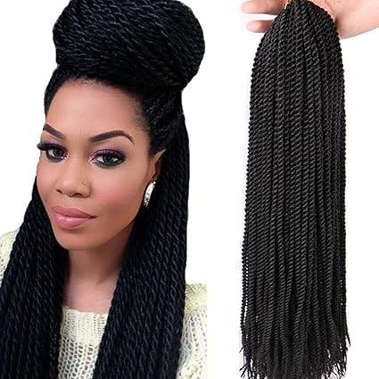 Alibally 18inch 8packs Crochet Braids 80gram 30strands Kanekalon