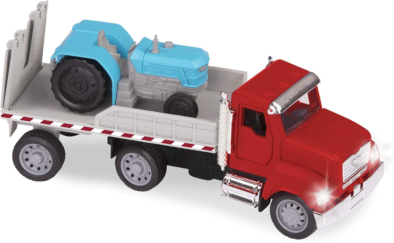 Driven by Battat, 7-Inch Flatbed Truck Toy with Lights & Sounds, Movable Parts, Construction Vehicle for Boys & Girls - Image 5