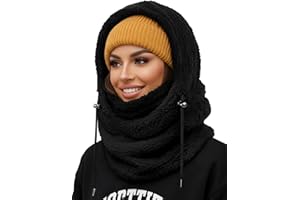 AURUZA Balaclava Face Mask for Women Men Winter Hat Neck Windproof Fleece Ski Mask Warm Face Cover Scarf