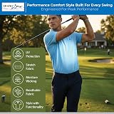 Under Par Men’s Golf Polo Shirts 2 Pack Charcoal Sky XL Breathable UV Moisture view 3
