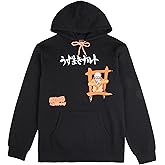Bioworld Naruto Shippuden Naruto Combat Pose Men's Black Long Sleeve Hooded Sweatshirt