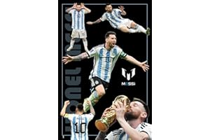 CINEMAFLIX Lionel Messi Argentina World Cup 2022 Sports Soccer/Football Poster 24in x 36in