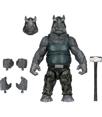 Amazon.com: NECA TMNT Turtles in Times - Pirate Rocksteady & Bebop