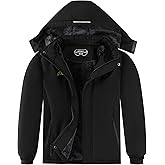 Boy's Waterproof Ski Jacket Warm Winter Snow Coat Kids Fleece Snowboarding Jackets Thick Hooded Windproof Coats