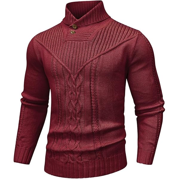 Shawl Neck Amazon Buttons For Aran Cardigans Men's Shawl Collar