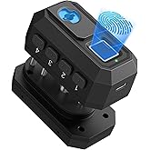 AINIRO Biometric Trigger Lock, Gun Trigger Lock for Rifles and Shotguns, Handguns, Quick-Access Gun Lock with Key, Keypad, Fi