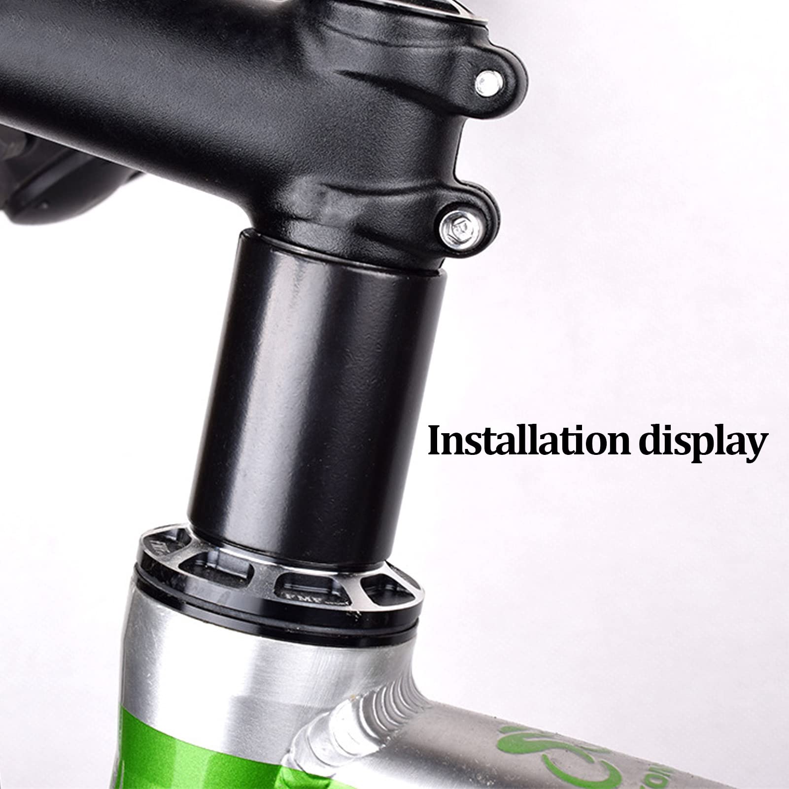 Dilwe Headset Spacer, Aluminum Alloy 50mm Height Stem Headset Spacer for Outdoor Cycling