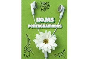 Hojas pentagramadas en blanco/cuaderno para escribir canciones/Papel pautado para escritura musical: Libreta para escribir canciones (Spanish Edition)