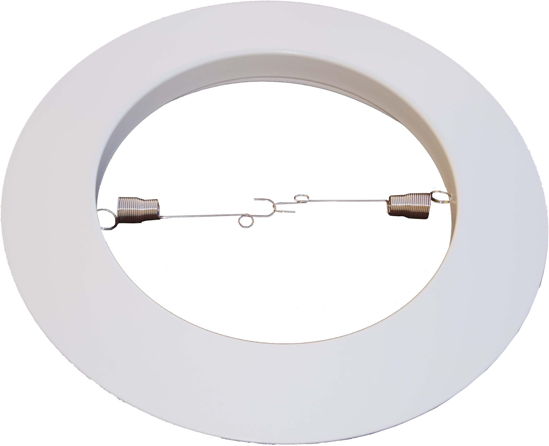 6" Open Metal Trim Ring for Par38/R40 Recessed Light/lighting-White-Fit Halo/Juno