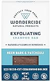 WondercidePet Shampoo Bar for Dogs and Cats - Gentle, Easy-to-Use with Natural Essential Oils, Shea Butter, and Coconut Oil - Neem Bark & Patchouli - 4oz Bar