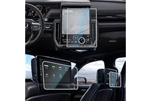CDEFG 3Pcs for 2025 GMC Yukon Screen Protector 16.8-Inch, Tempered Glass for 2025 GMC Yukon Accessories HD Anti Fingerprints 