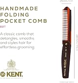 Kent 82T Handmade Folding Pocket Comb for Men Fine Tooth Made in England view 2