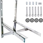 Wall Mounting Bracket for 9000-36000 BTU Condenser，Ac Support Brackets Rust Free Stainless Steel for Mini Split Air Conditioner Heat Pump Systems. (Large（9000-36000BTU）)