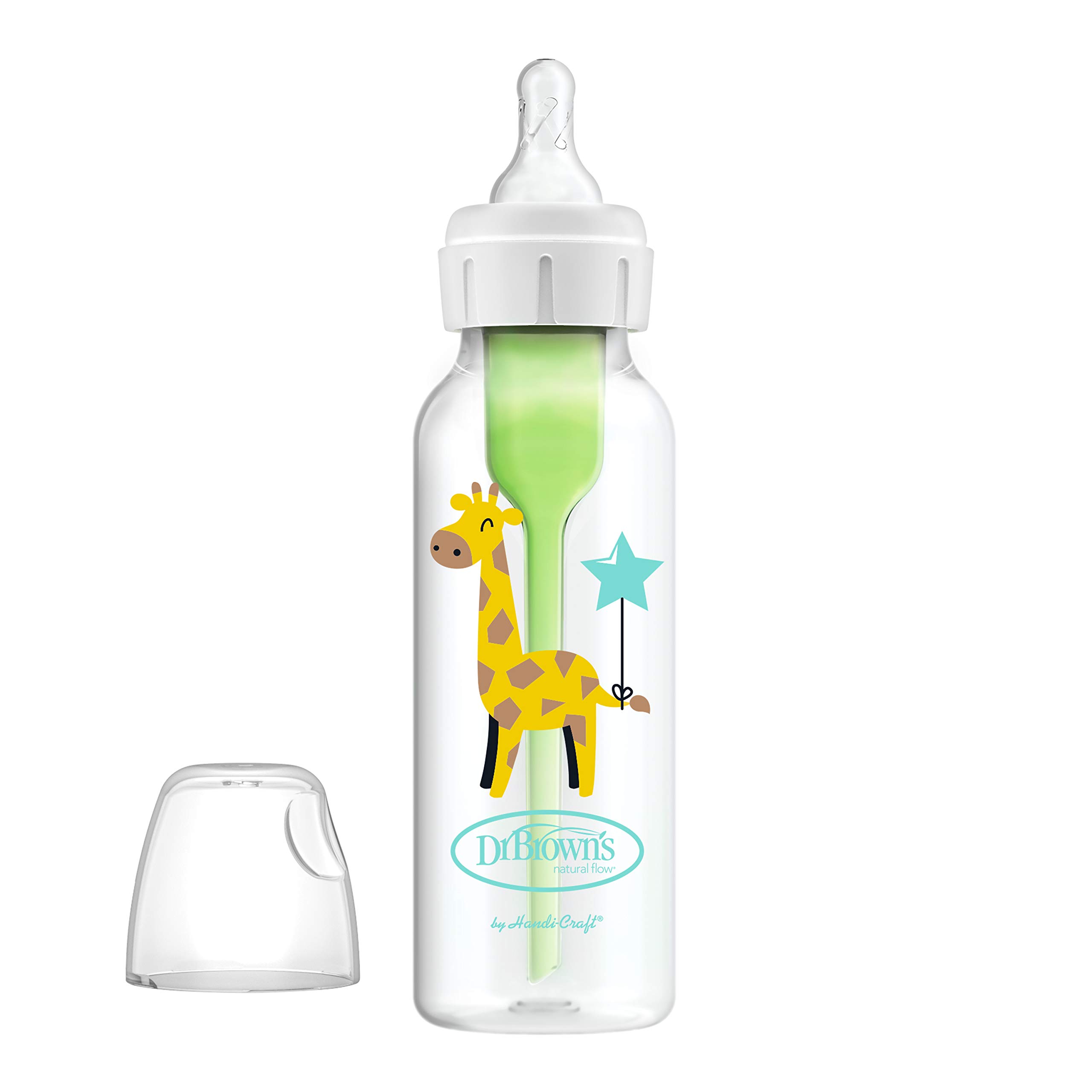 Dr. Brown’s Natural Flow® Anti-Colic Options+™ Narrow Baby Bottles 8 oz/250 mL, with Level 1 Slow Flow Nipple, 6 Pack, 0m+ Balloon Animals Gift Set