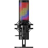 HyperX QuadCast 2 S – USB Microphone, with RGB Lighting, Streaming and Podcasting, with On-Board Controls, LED Lighting, Remo