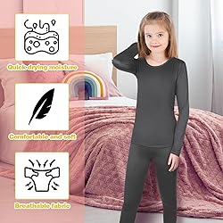 3 Set Girls Thermal Underwear Soft Long Underwear