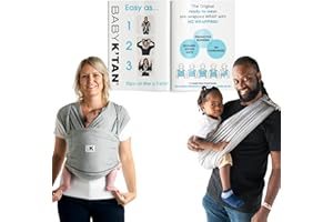 Original Baby K'tan Baby Carrier: #1 Easy Pre-Wrapped, Soft, Slip-On, No Rings, No Buckles | 5 in 1 Baby Sling Gift | The Best Hands Free Infant Wrap For Newborn to Toddler up to 35lb (See Size Chart)