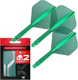 Target Darts K Flex Integrated Flights and Shafts No.2 Green Pack of 3