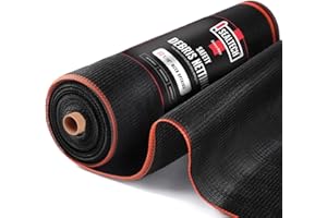 SEALTECH Heavy Duty Safety Debris Netting Rolls - Fire Retardant,1/16" Mesh roll, for Scaffold Enclosure, Visibility Barrier, for Construction & Agricultural Use. (Black-6 ft X 50 ft)