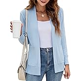 Yousify Womens Cardigan Sweater Long Sleeve Open Front Knit Cardigan Sweater with Pockets