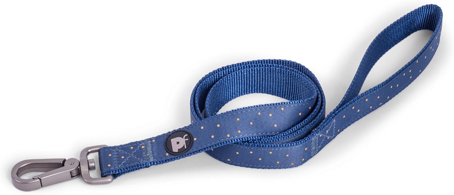 Petface Ocra Ditsy Spot Dog Lead, Medium,Light Grey