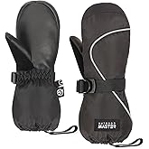 OutdoorMaster Kids Ski Mittens, Ski Winter Waterproof Thermal Snow Gloves for Boys & Girls, Skiing, Snowboard, Winter Sports