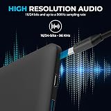 SABRENT USB-C to 3.5mm Audio Adapter Hi-Res DAC 24-Bit/96kHz Mic Headphone view 6